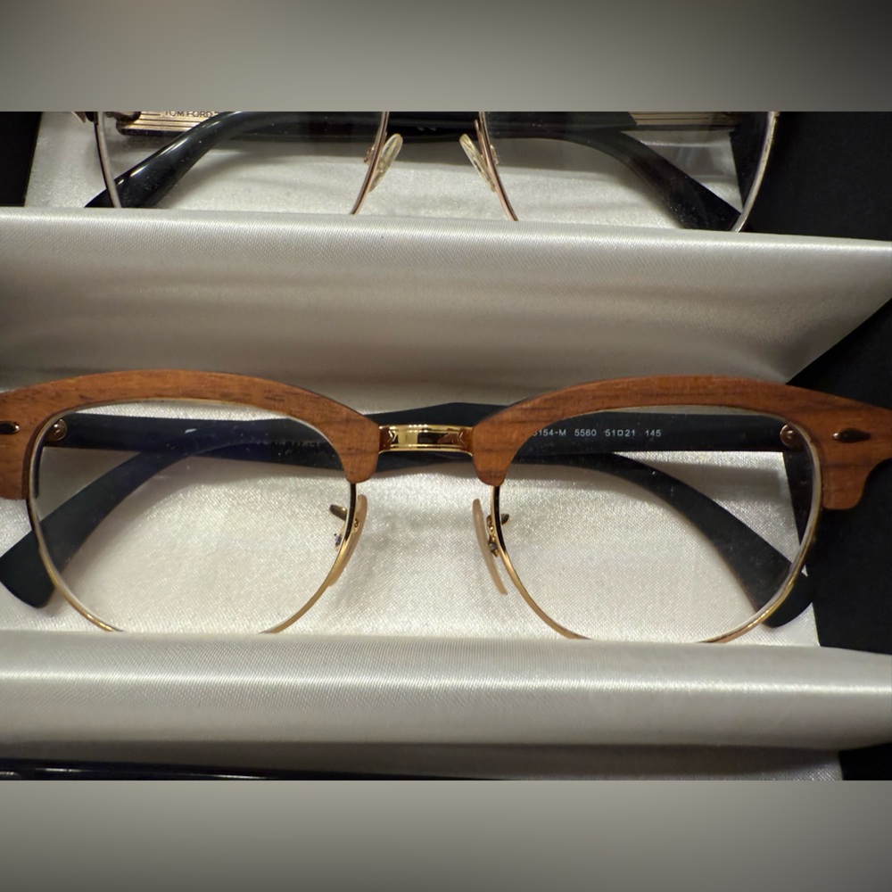 Ray ban frames Stylish Gold and Brown Eyeglasses